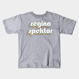 Regina Spektor / Rainbow Vintage Kids T-Shirt